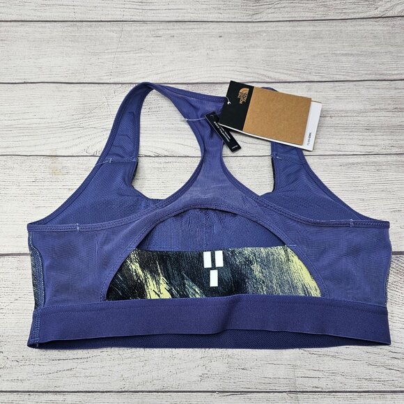 NWT The North Face Women's The Movement Cave Blue Sports Bra Size XS - Picture 3 of 3